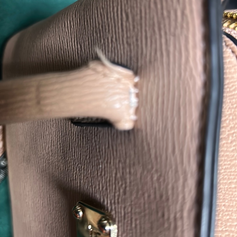 Darling BEBE Los Angeles purse with zipper compartment and snap closure. - Picture 5 of 13